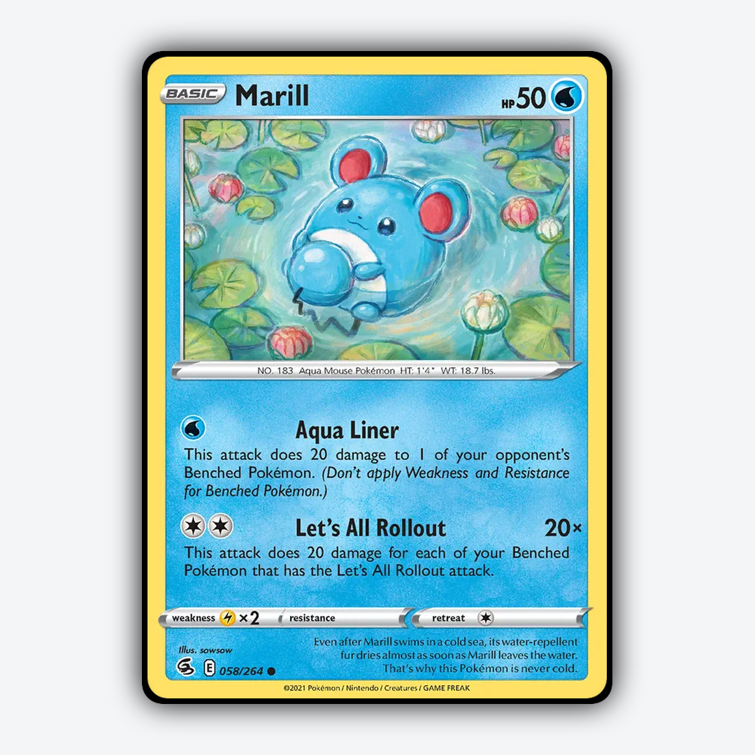 Marill 058/264 - Fusion Strike Set - Card Rug
