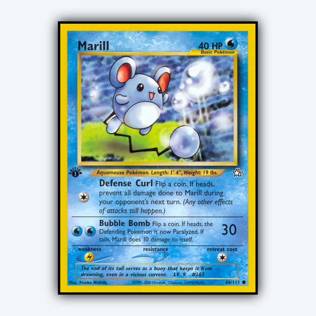 Marill 066/111 - Neo Genesis Set - Card Rug