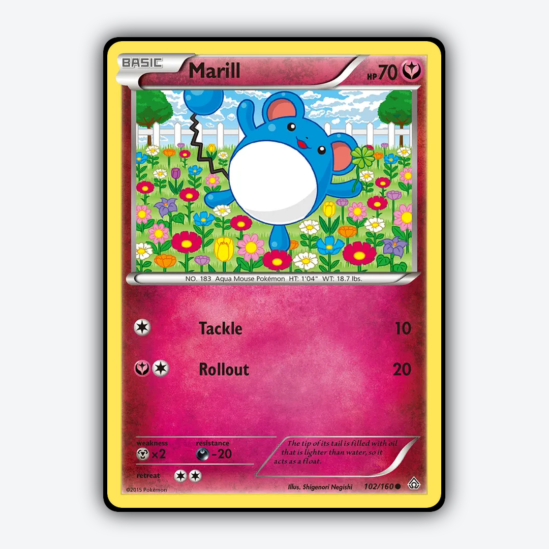 Marill 102/160 - Primal Clash Set - Card Rug
