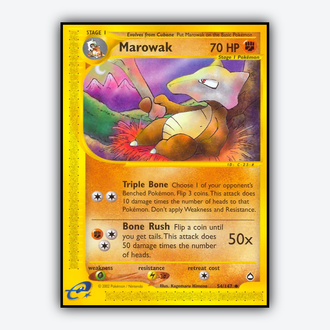 Marowak 054/147 - Aquapolis Set - Card Rug