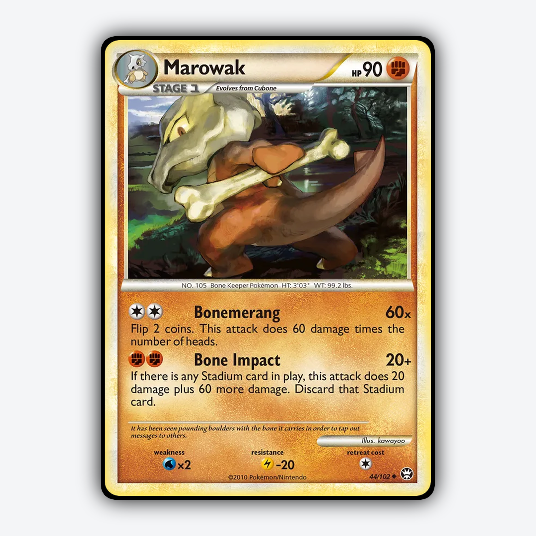 Marowak 044/102 - HS—Triumphant Set - Card Rug