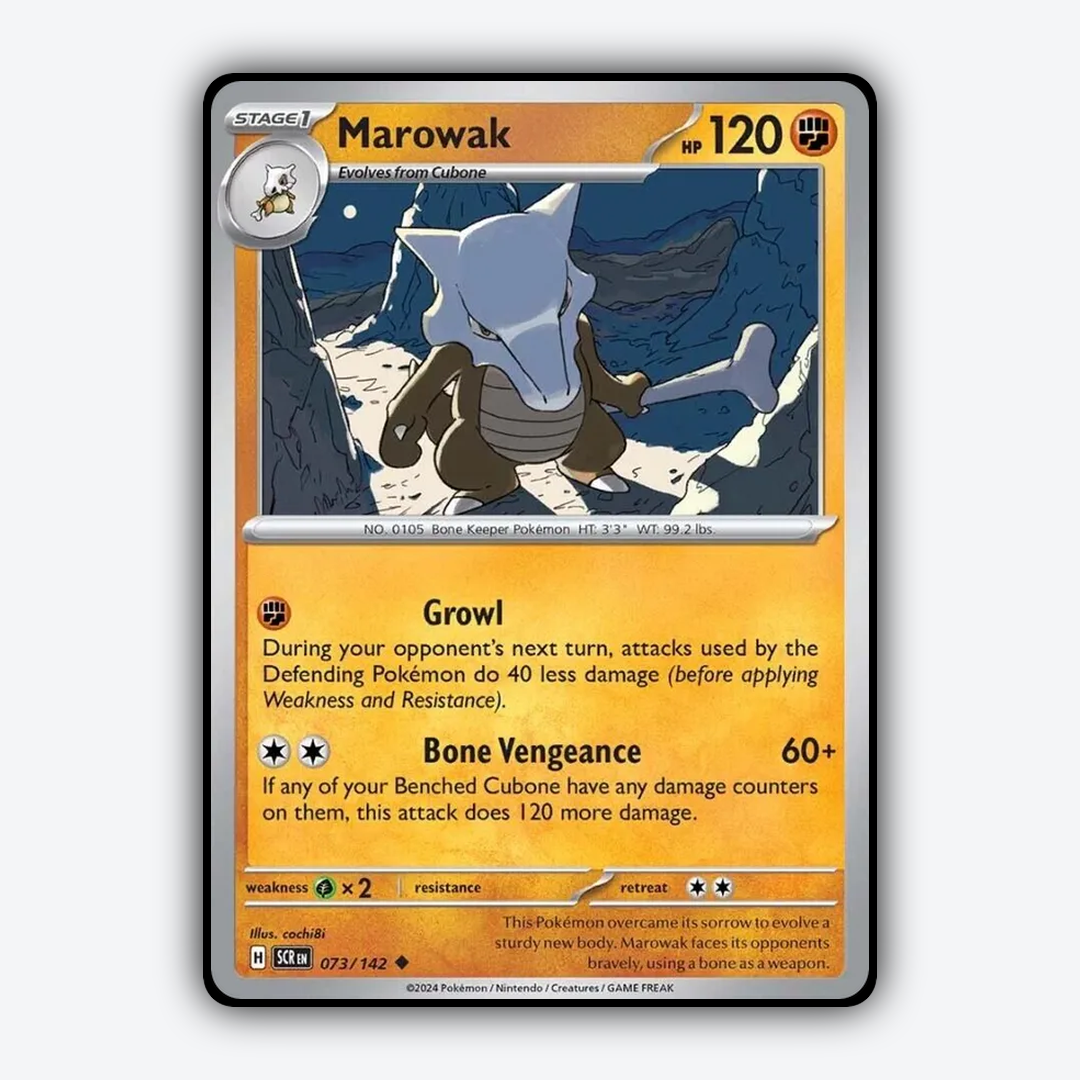 Marowak 073/142 - Stellar Crown Set - Card Rug