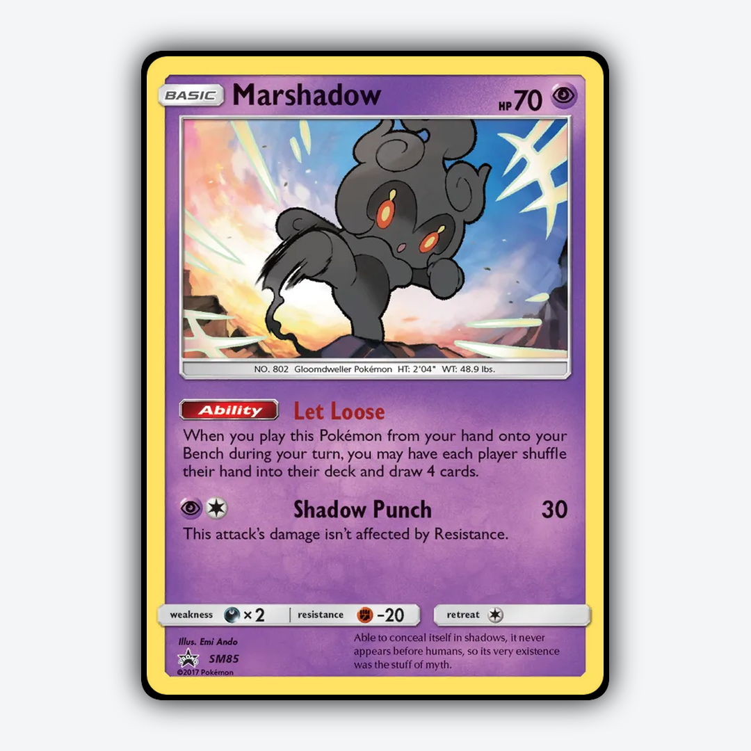 Marshadow #85 - SM Black Star Promos Set - Card Rug