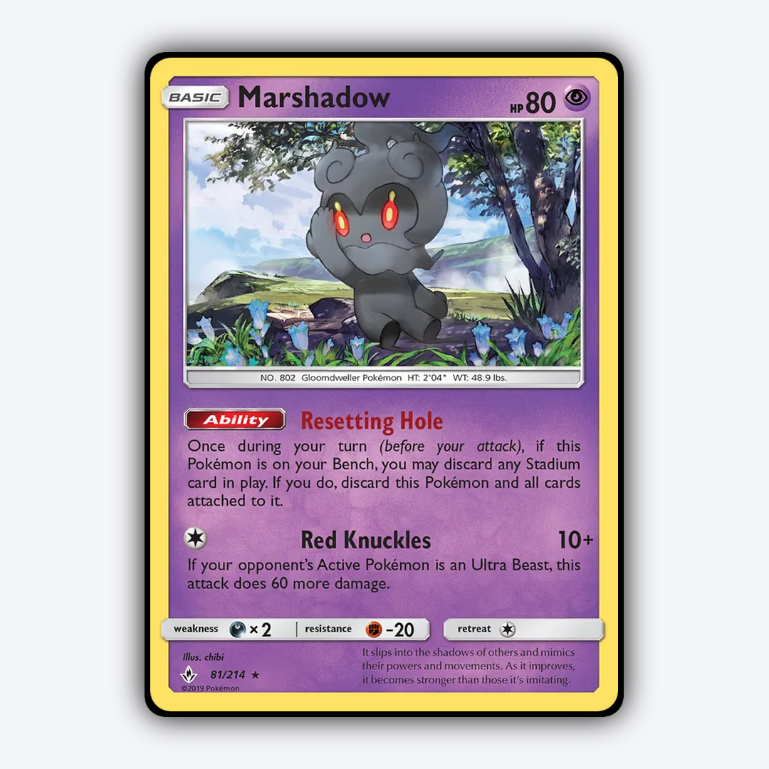Marshadow 081/214 - Unbroken Bonds Set - Card Rug