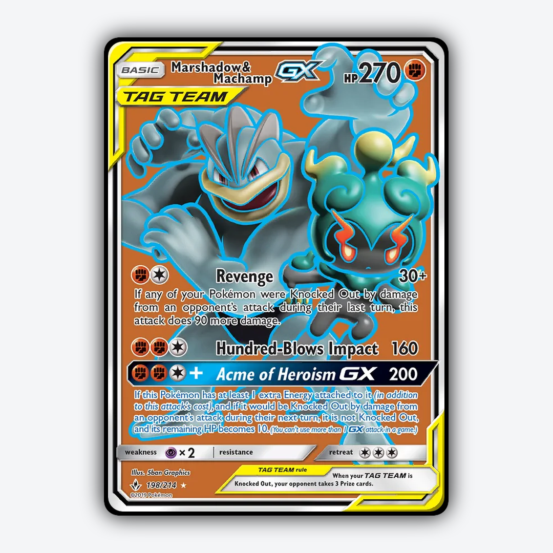 Marshadow & Machamp-GX 198/214 - Unbroken Bonds Set - Card Rug