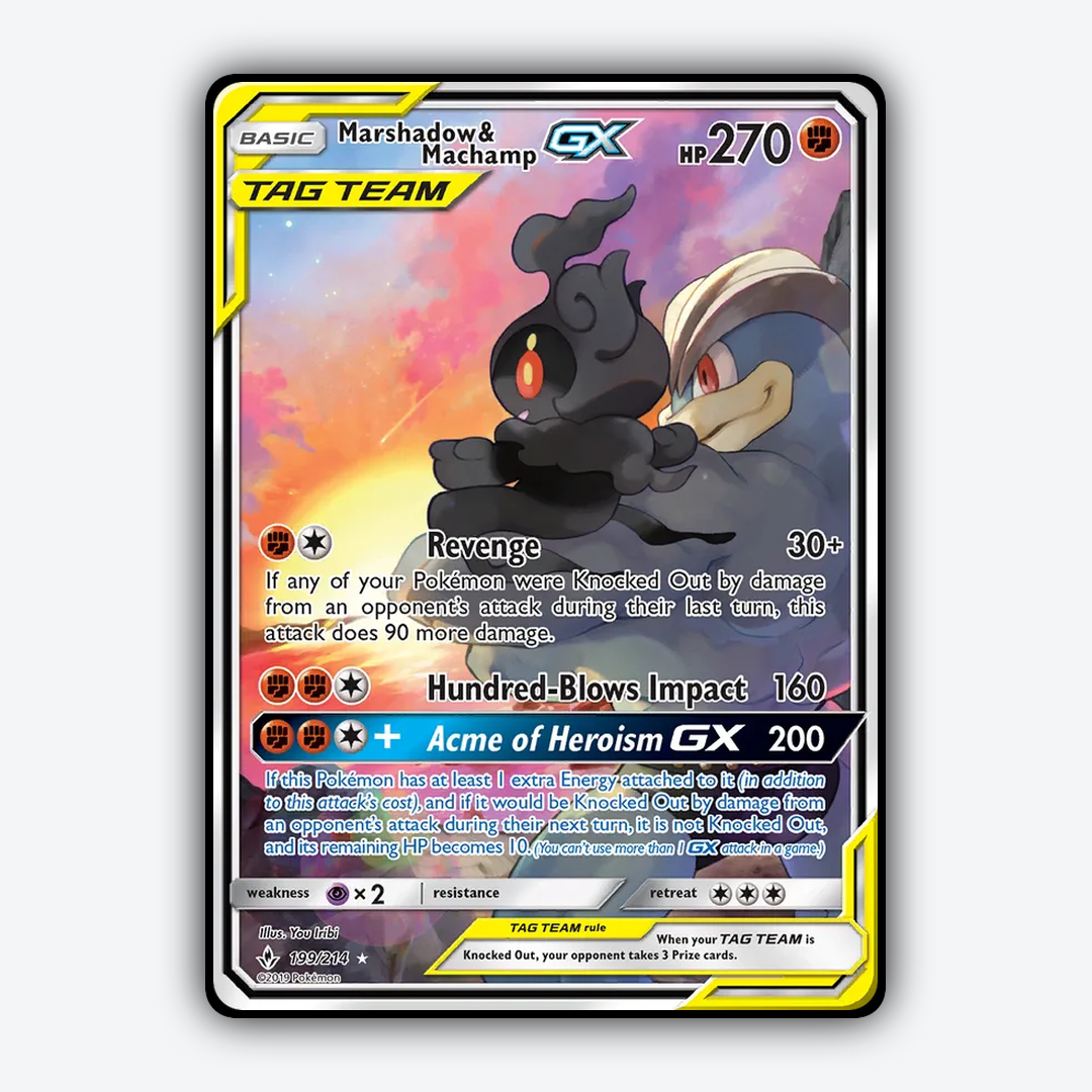 Marshadow & Machamp-GX 199/214 - Unbroken Bonds Set - Card Rug