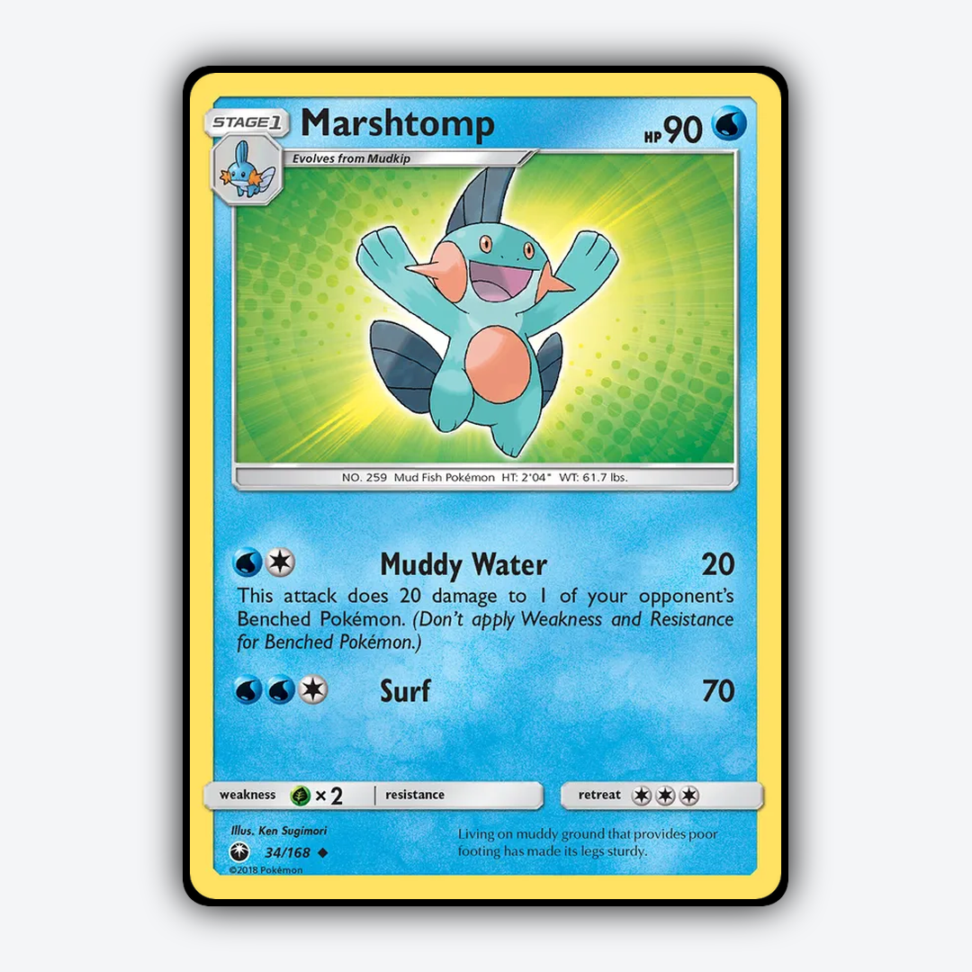 Marshtomp 034/168 - Celestial Storm Set - Card Rug