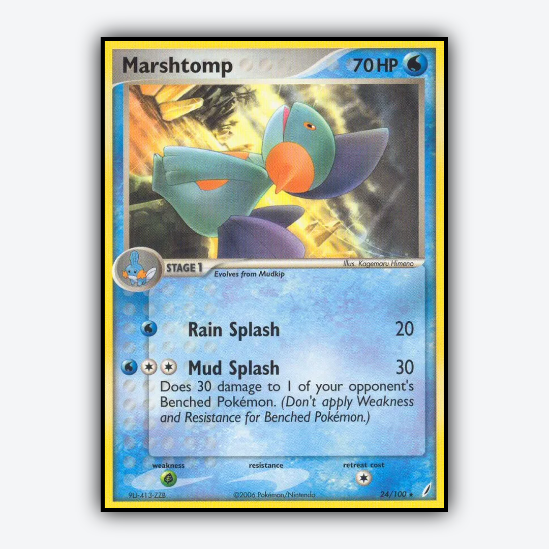 Marshtomp 024/100 - Crystal Guardians Set - Card Rug