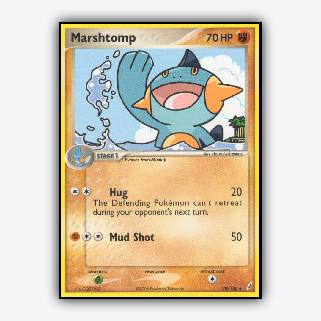 Marshtomp 038/100 - Crystal Guardians Set - Card Rug