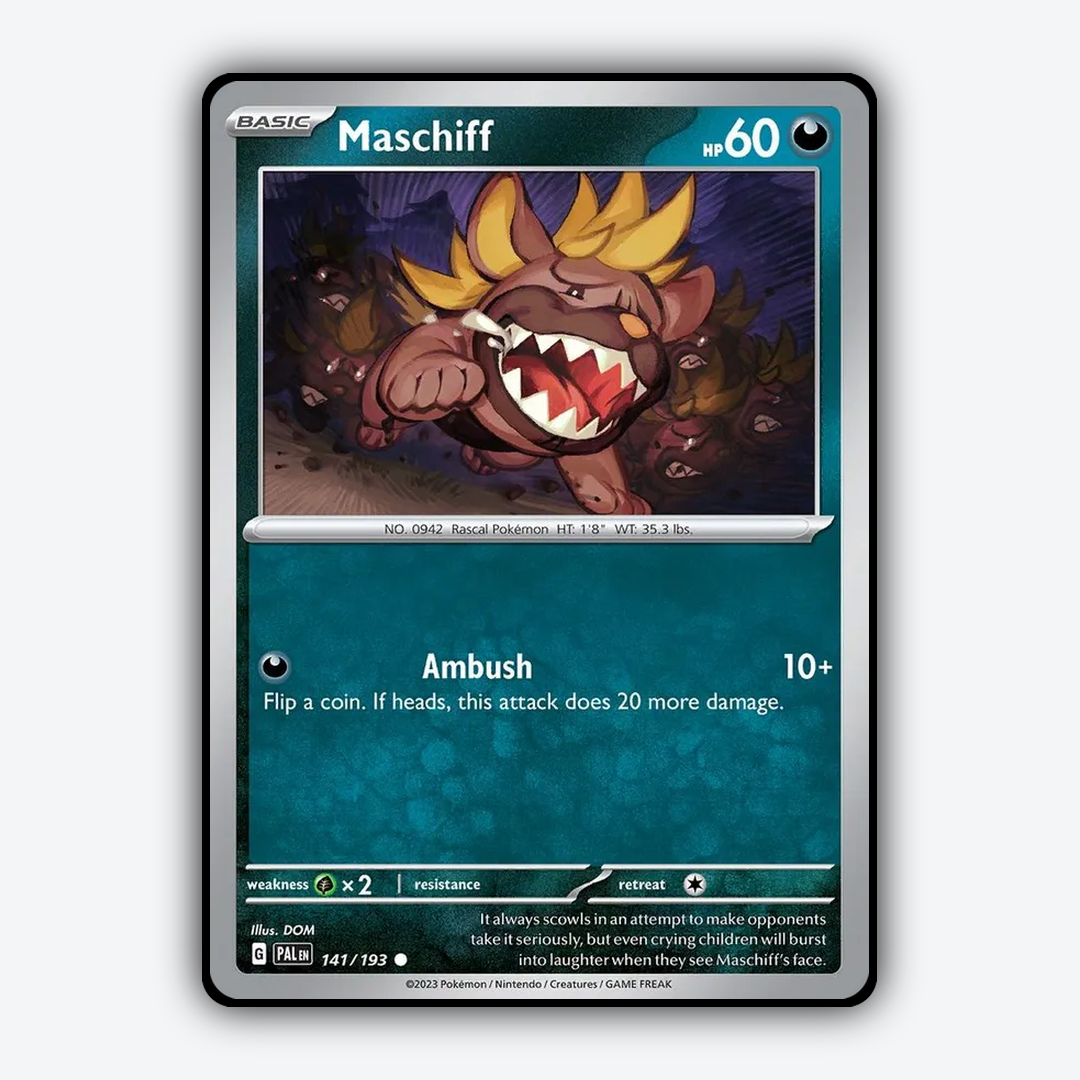 Maschiff 141/193 - Paldea Evolved Set - Card Rug