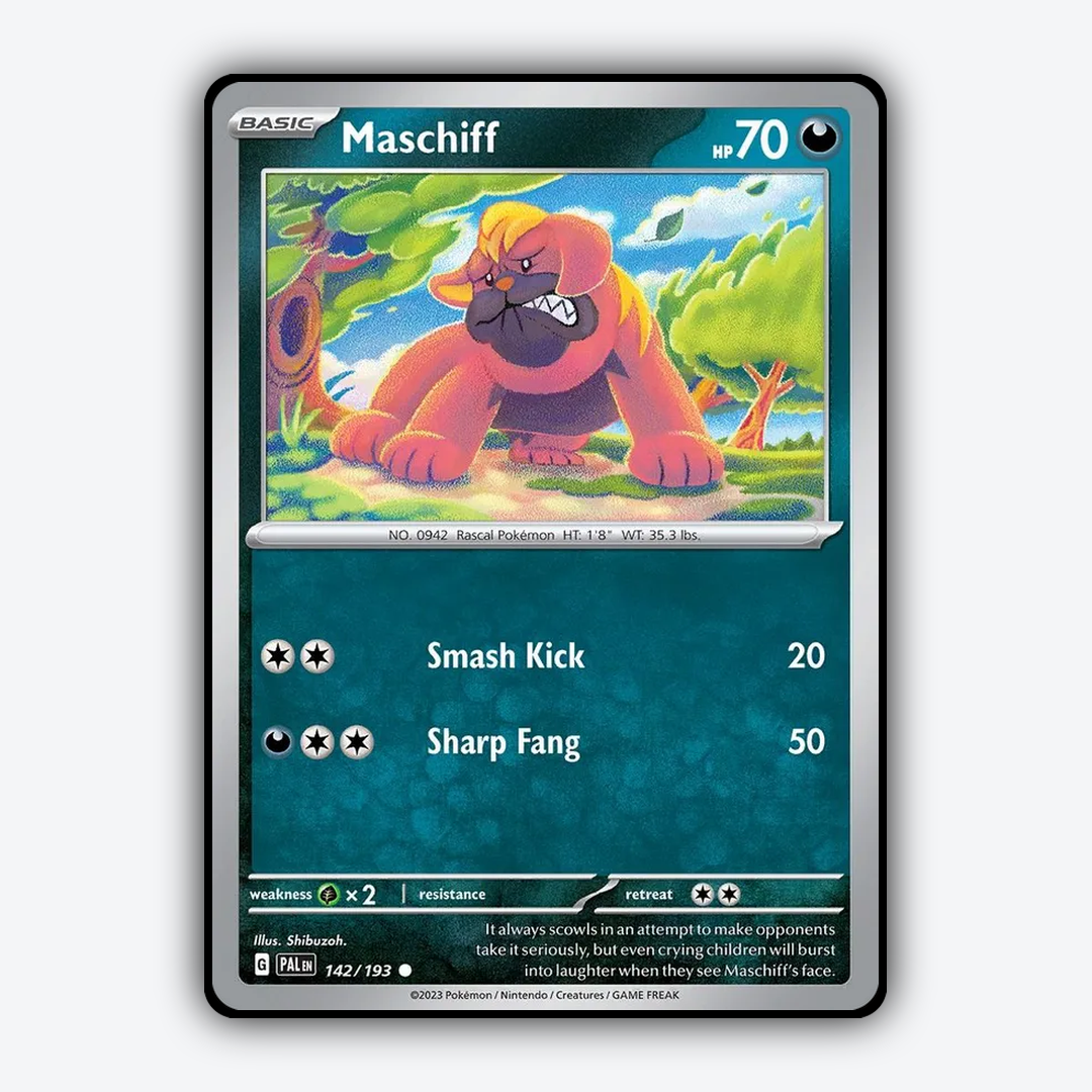 Maschiff 142/193 - Paldea Evolved Set - Card Rug