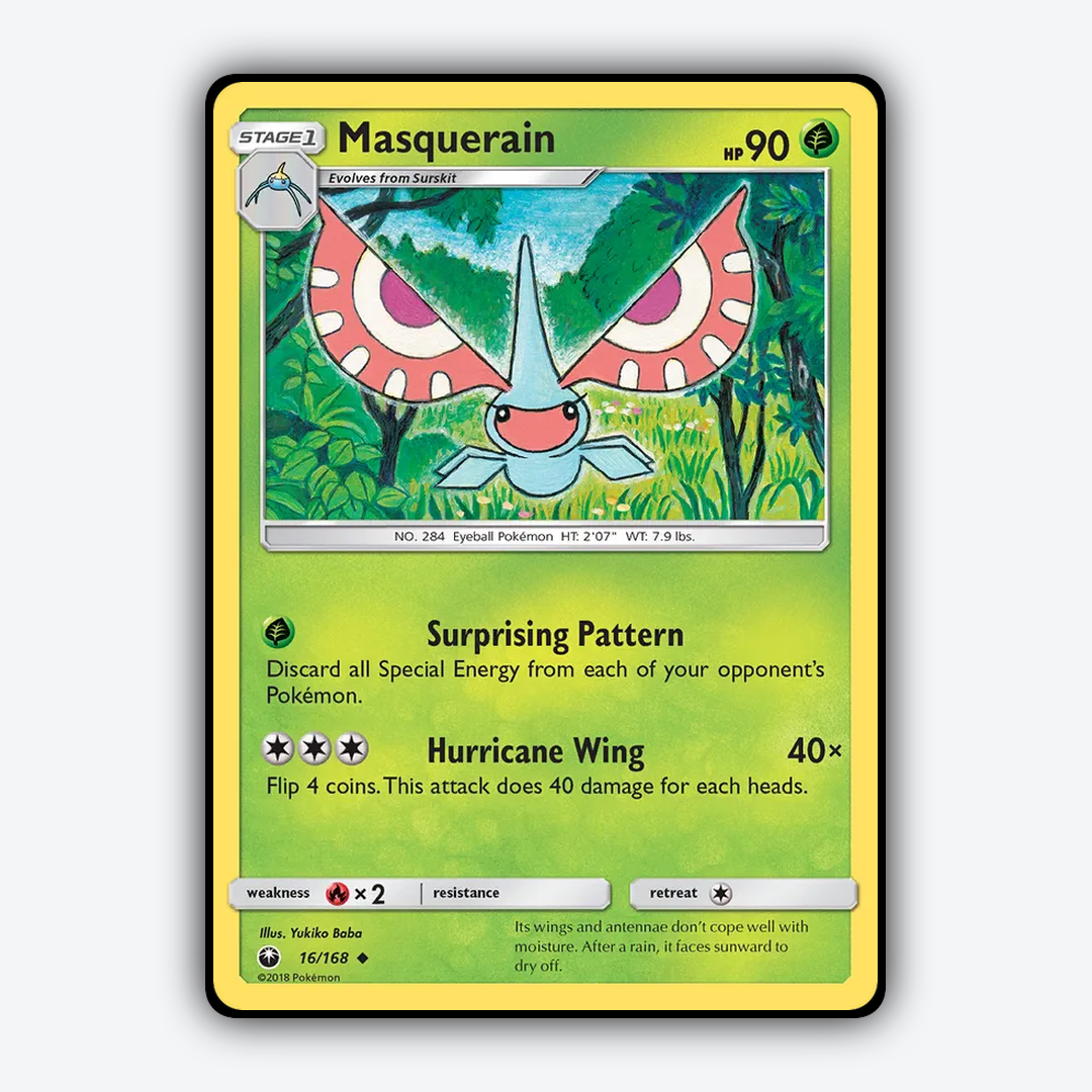 Masquerain 016/168 - Celestial Storm Set - Card Rug
