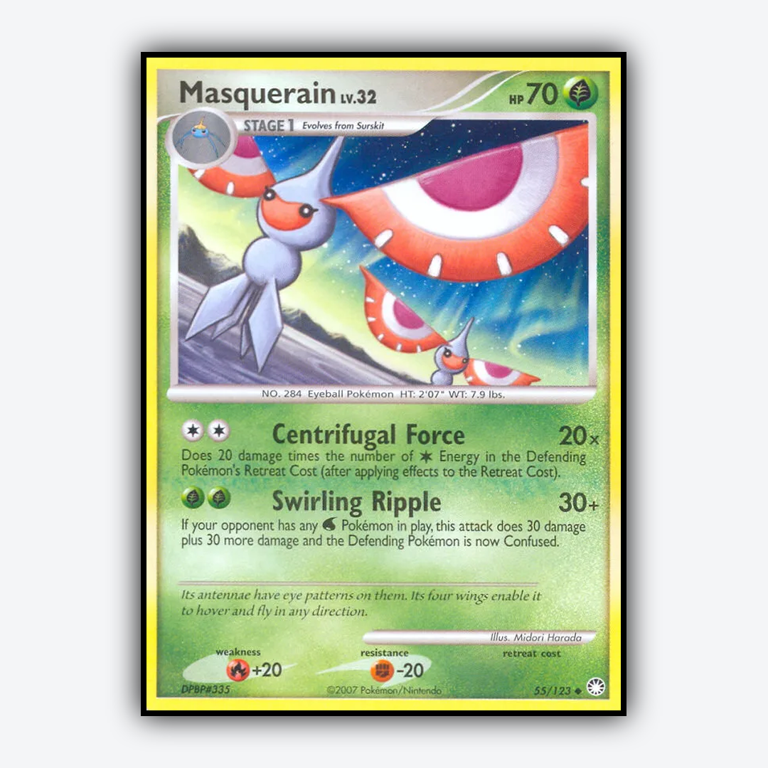 Masquerain 055/123 - Mysterious Treasures Set - Card Rug