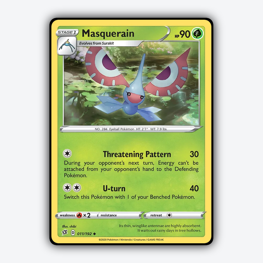 Masquerain 011/192 - Rebel Clash Set - Card Rug