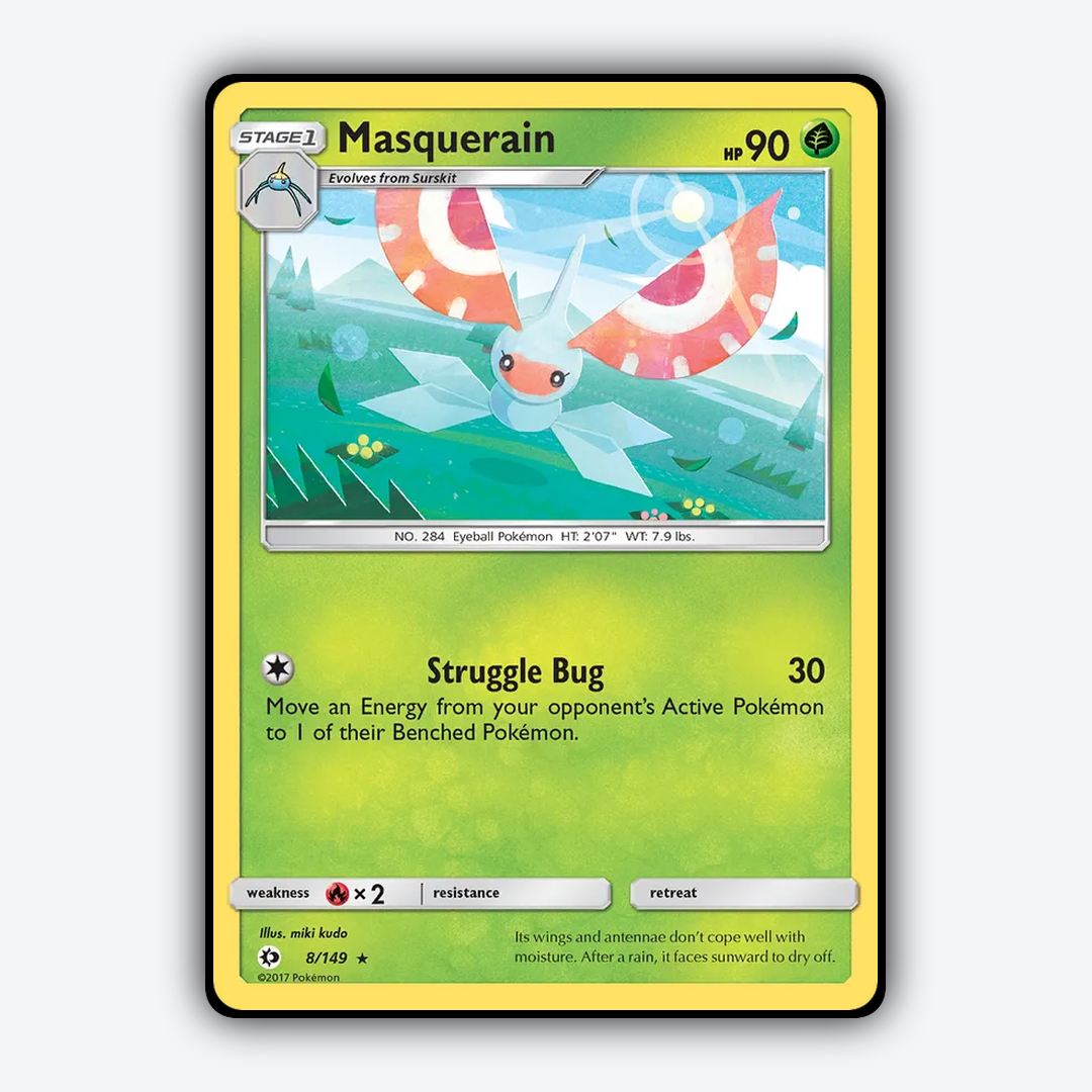Masquerain 008/149 - Sun & Moon Set - Card Rug