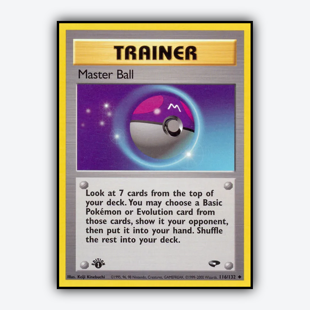 Master Ball 116/132 - Gym Challenge Set - Card Rug