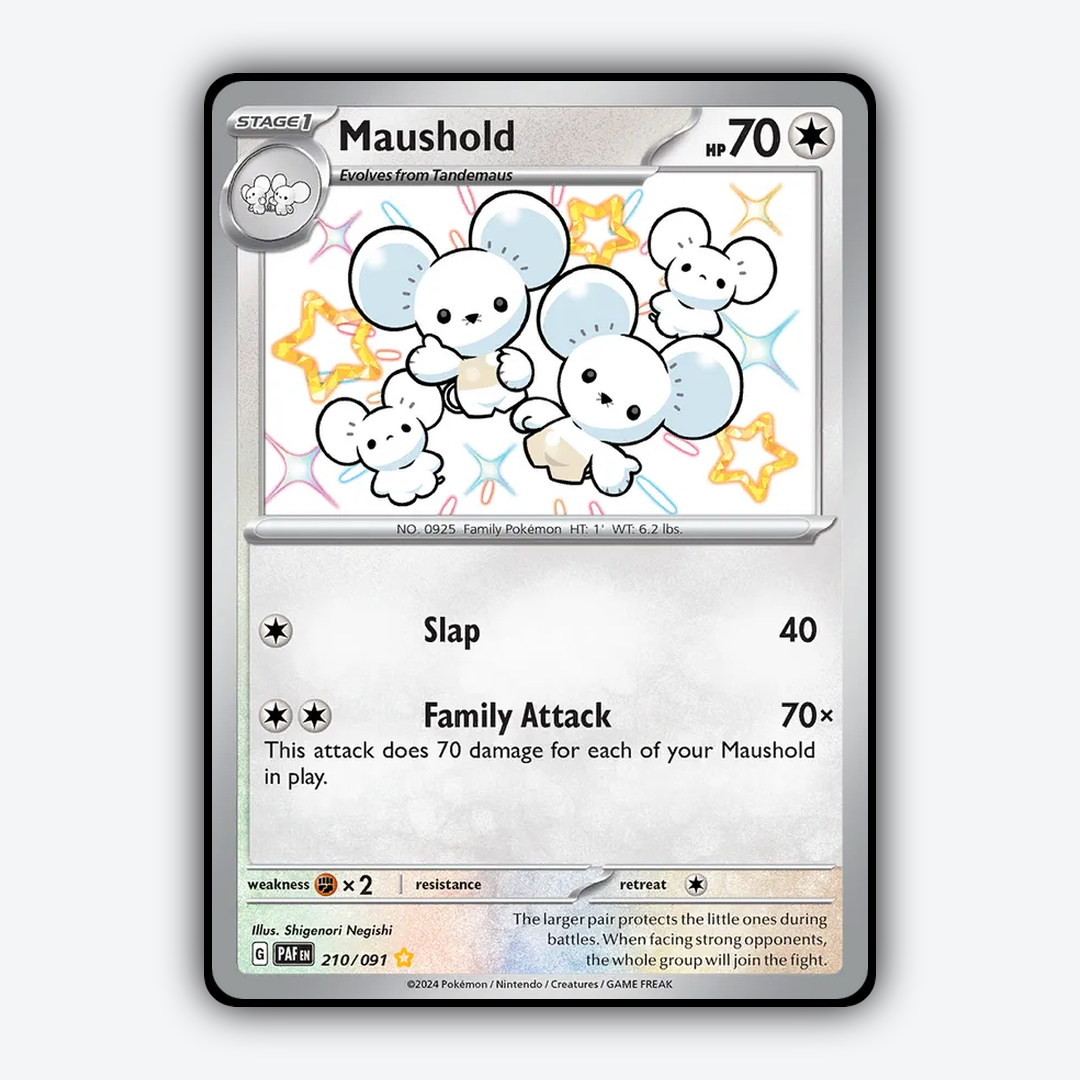 Maushold #210 - Paldean Fates Set - Card Rug