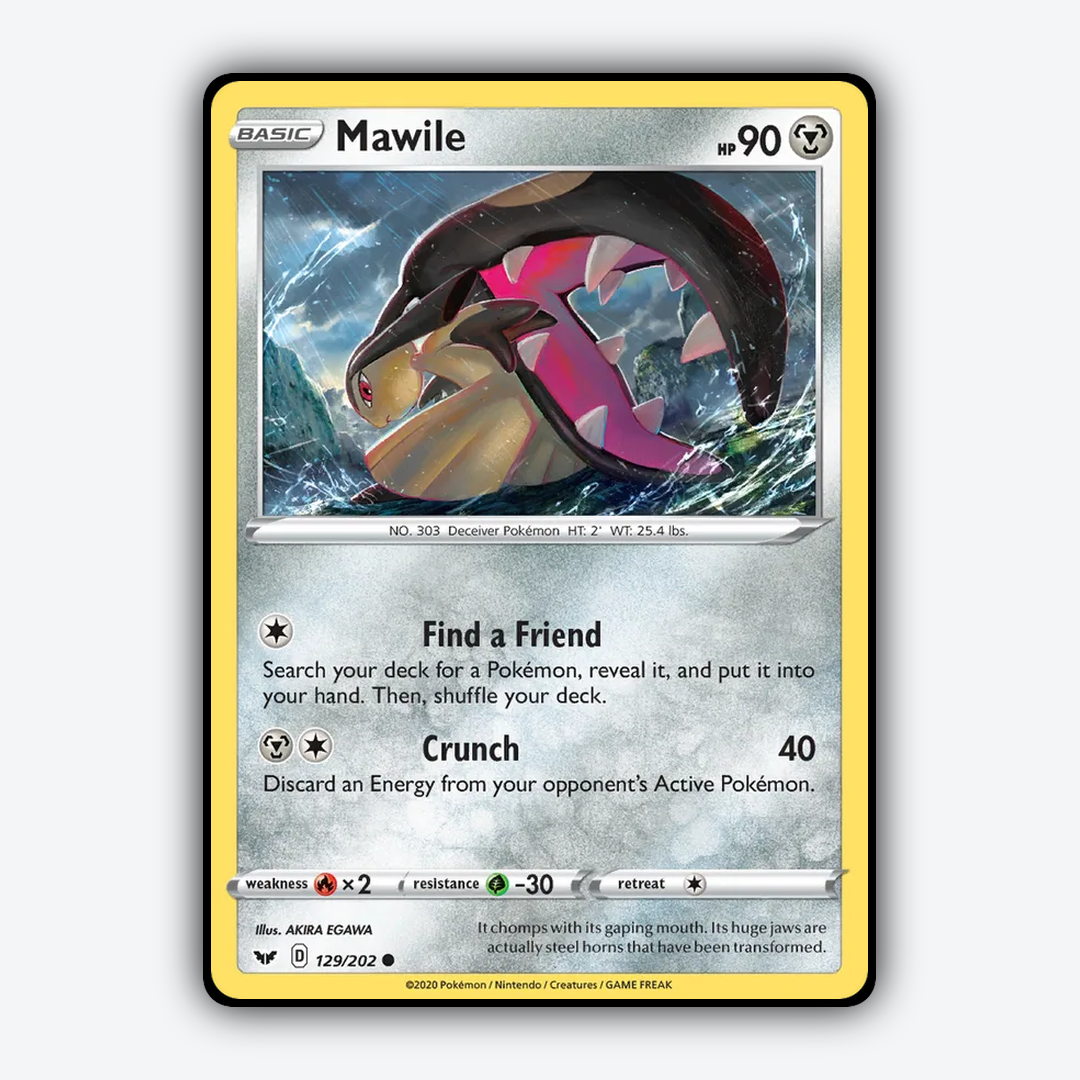 Mawile 129/202 - Sword & Shield Set - Card Rug