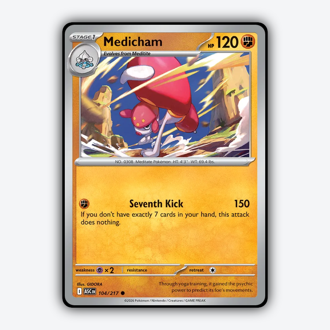 Medicham 104/217 - Ascended Heroes Set - Card Rug