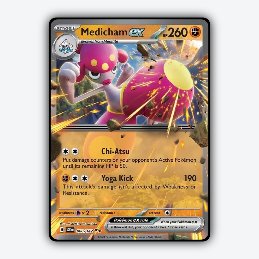 Medicham ex 080/142 - Stellar Crown Set - Card Rug