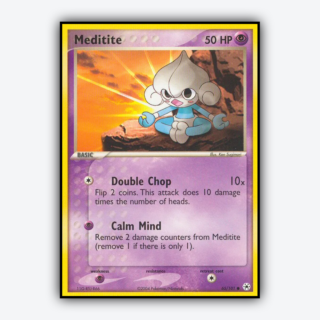 Meditite 065/101 - Hidden Legends Set - Card Rug