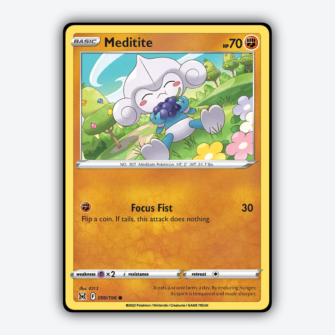 Meditite 099/196 - Lost Origin Set - Card Rug
