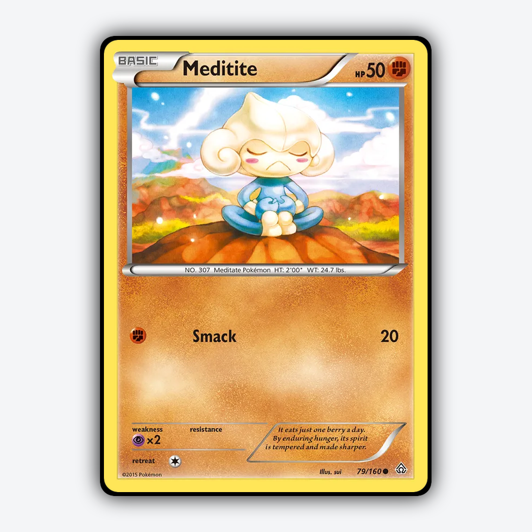 Meditite 079/160 - Primal Clash Set - Card Rug