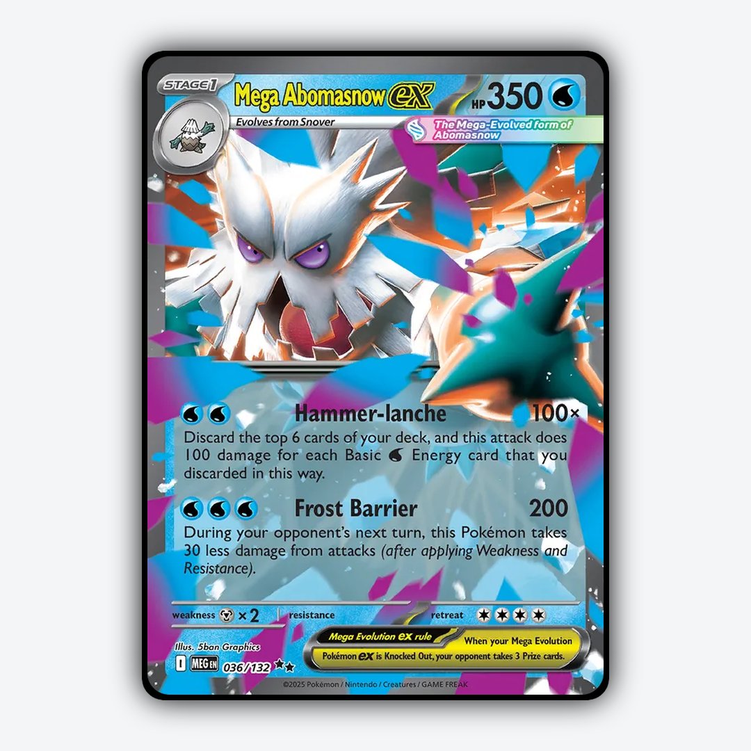 Mega Abomasnow ex #36 - Mega Evolution Set - Card Rug