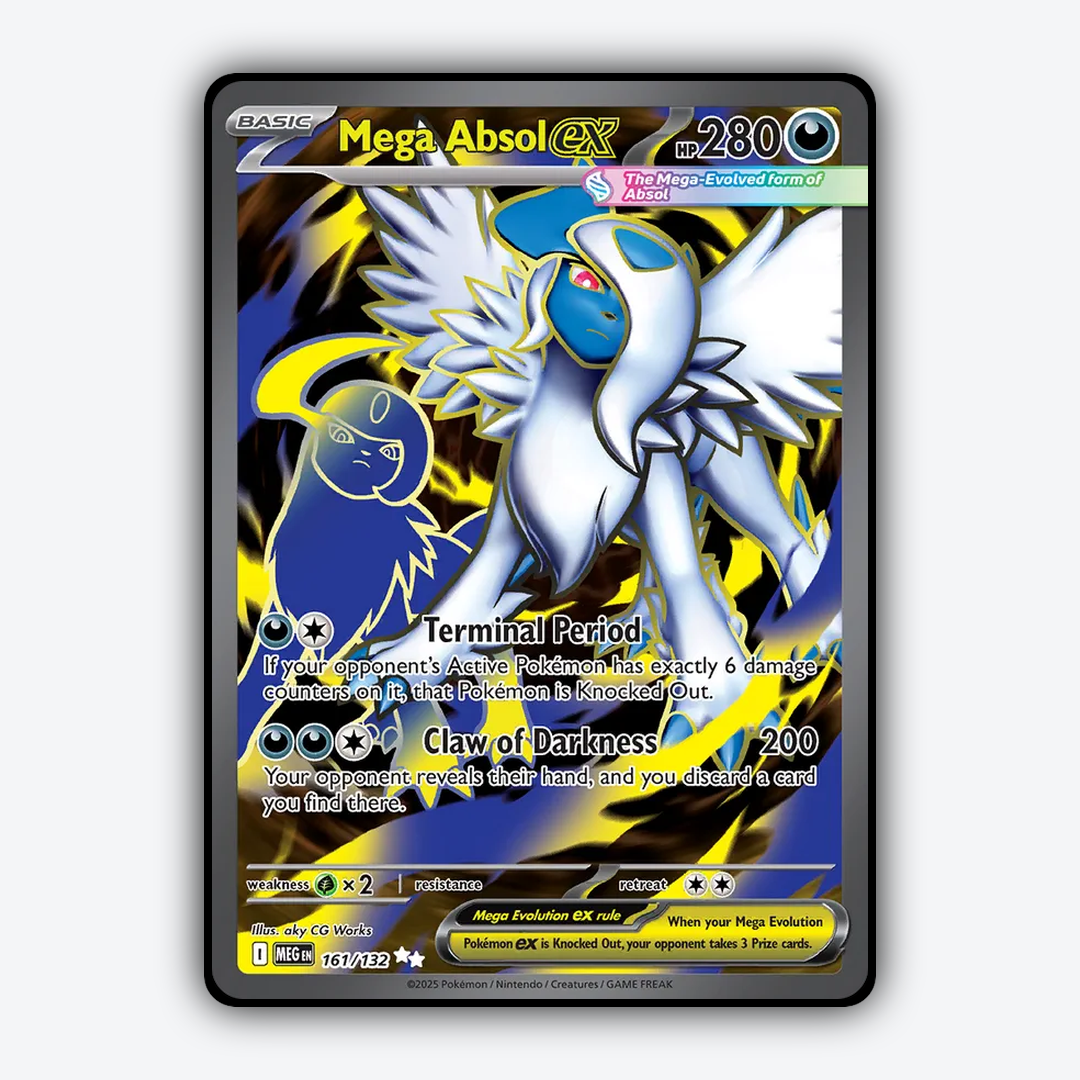 Mega Absol ex #161 - Mega Evolution Set - Card Rug