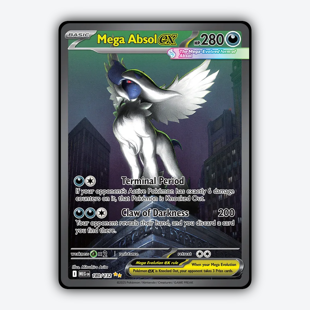 Mega Absol ex #180 - Mega Evolution Set - Card Rug