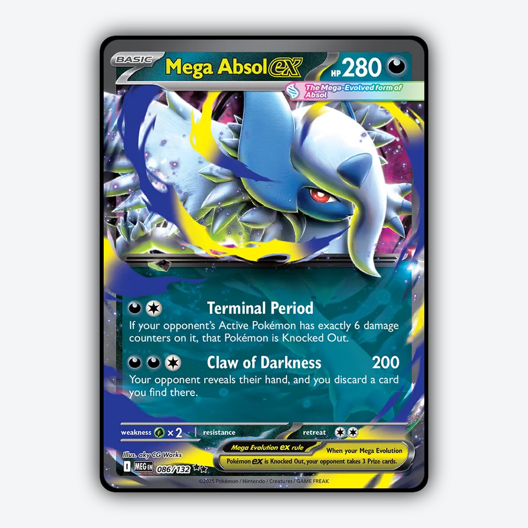 Mega Absol ex #86 - Mega Evolution Set - Card Rug