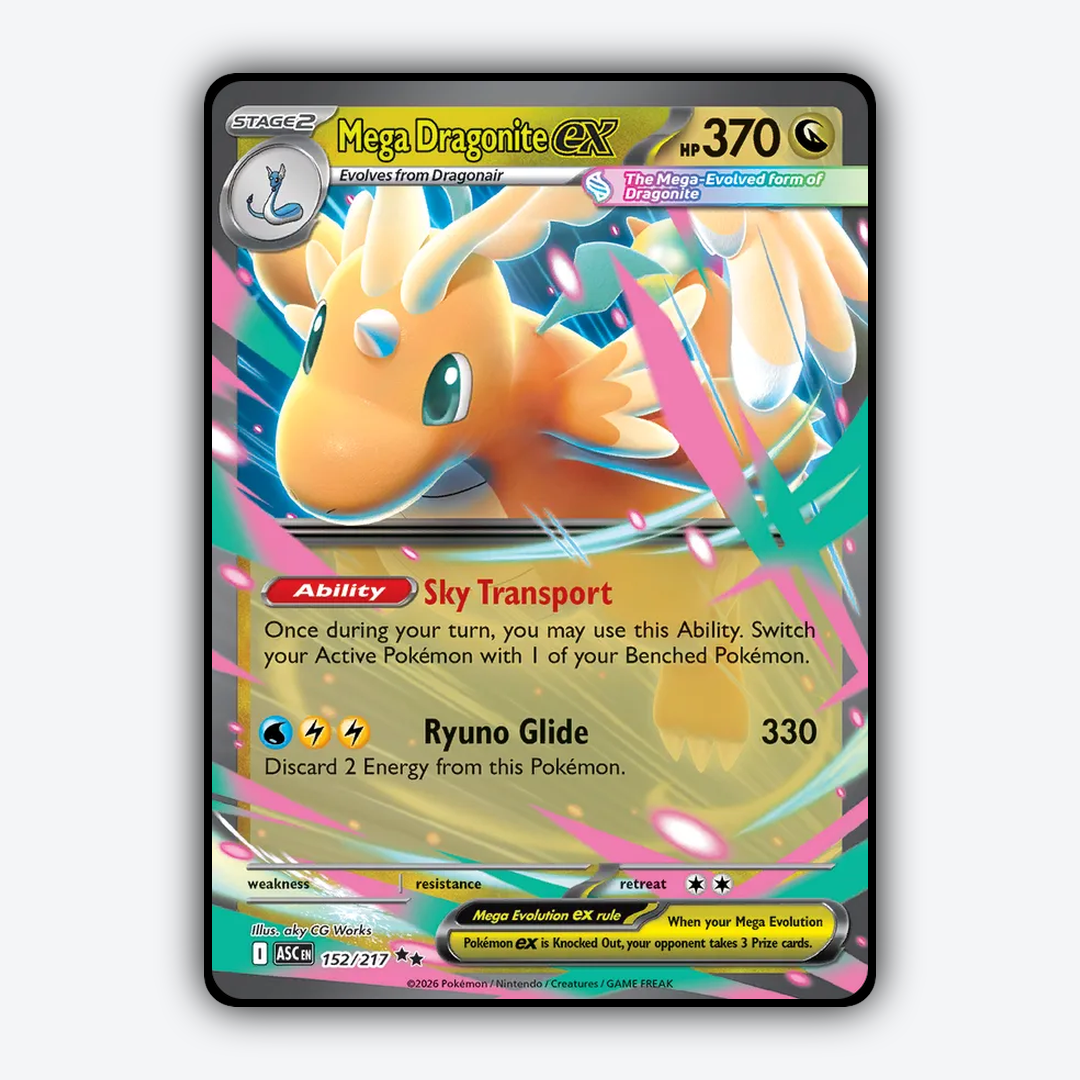 Mega Dragonite ex 152/217 - Ascended Heroes Set - Card Rug