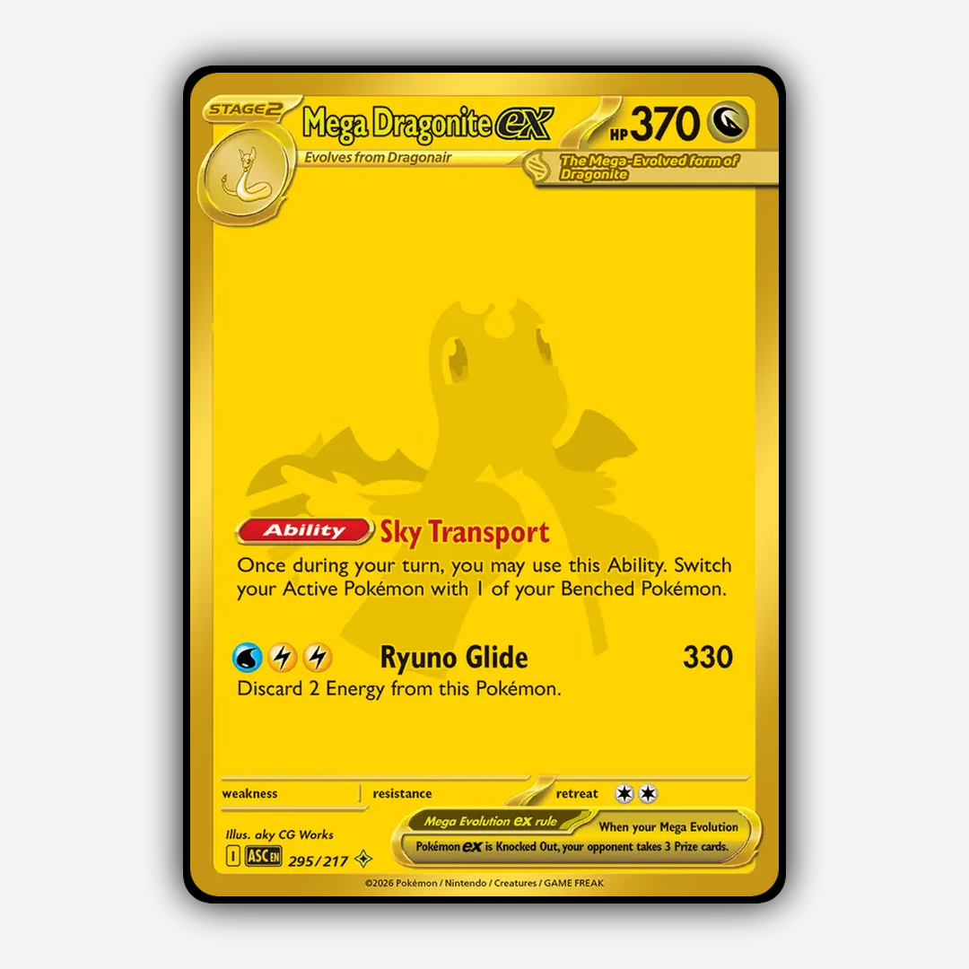 Mega Dragonite ex 295/217 - Ascended Heroes Set - Card Rug
