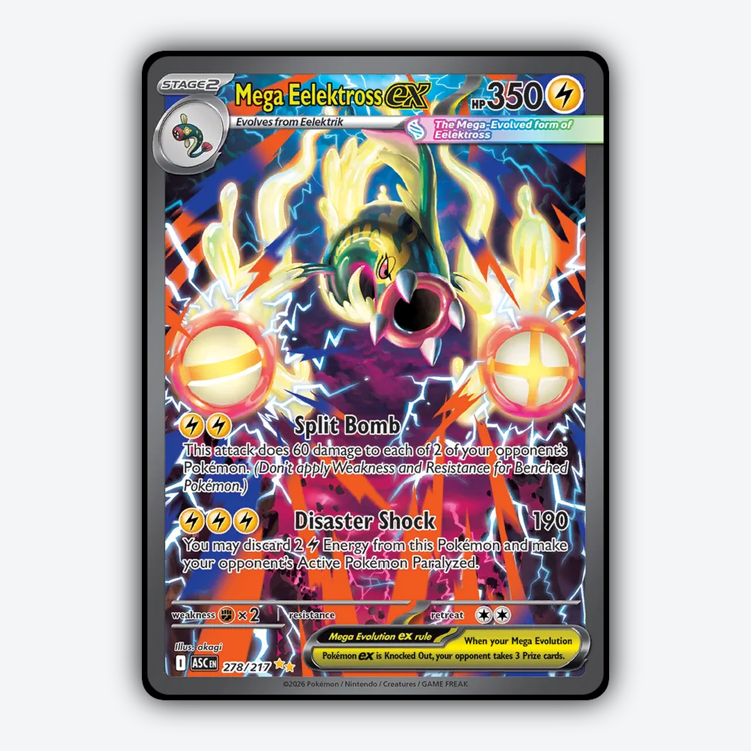 Mega Eelektross ex 278/217 - Ascended Heroes Set - Card Rug