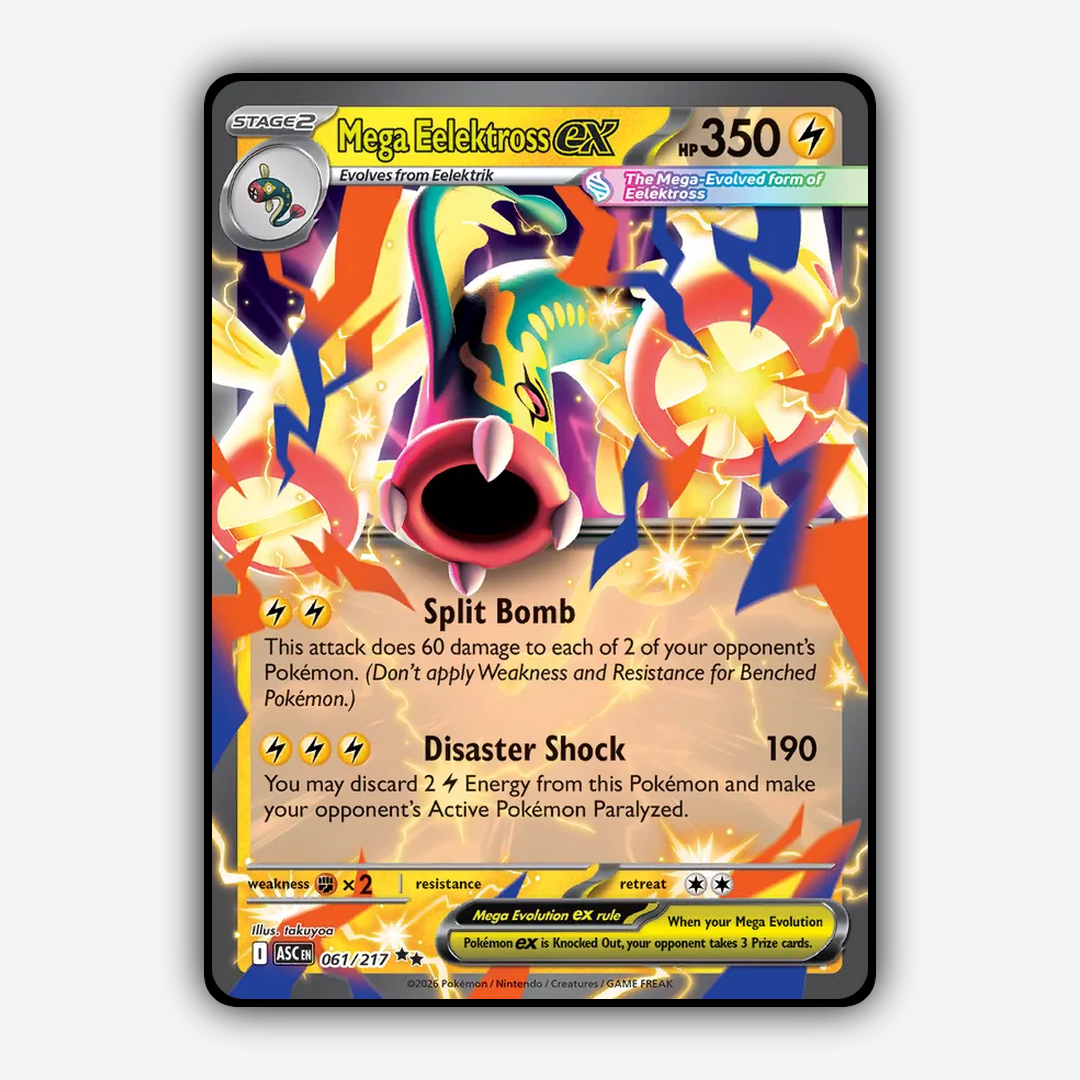 Mega Eelektross ex 061/217 - Ascended Heroes Set - Card Rug