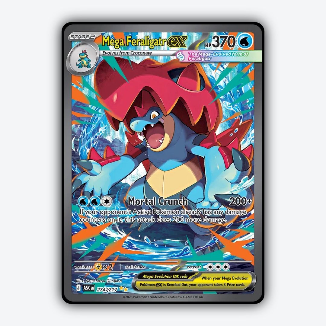 Mega Feraligatr ex 274/217 - Ascended Heroes Set - Card Rug