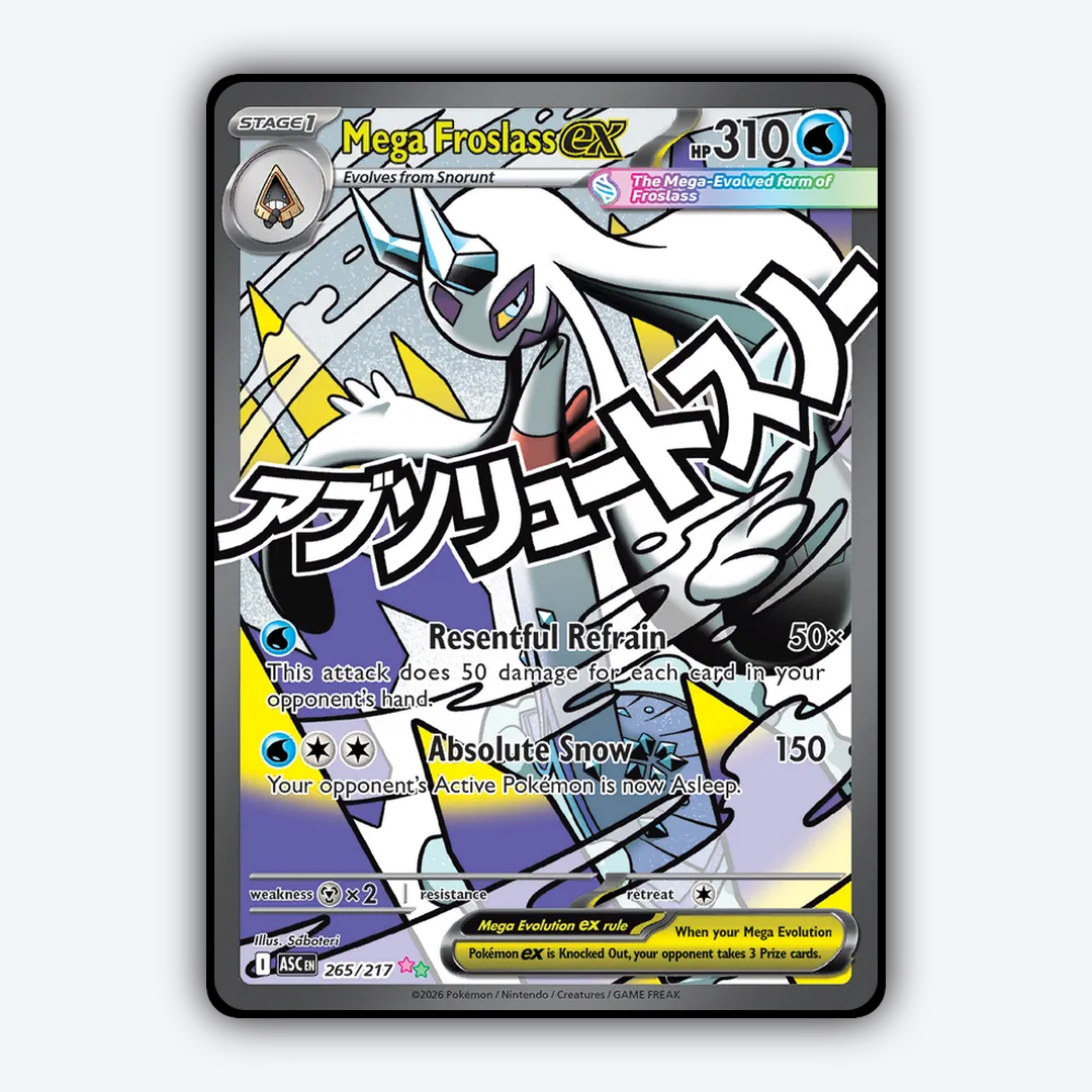 Mega Froslass ex 265/217 - Ascended Heroes Set - Card Rug