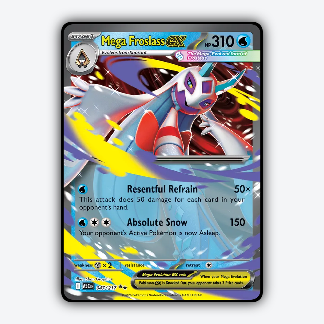 Mega Froslass ex 047/217 - Ascended Heroes Set - Card Rug