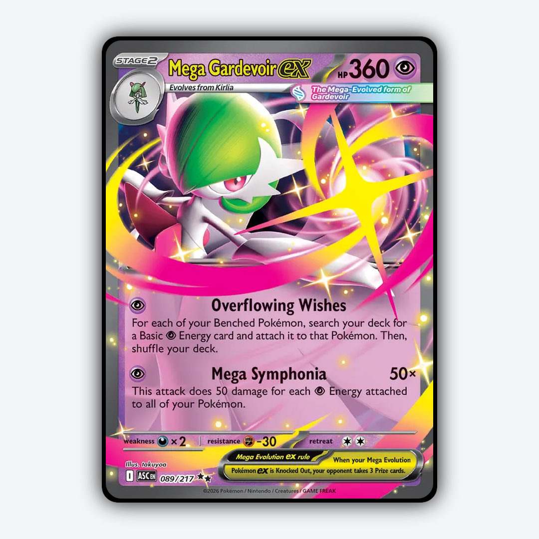 Mega Gardevoir ex 089/217 - Ascended Heroes Set - Card Rug