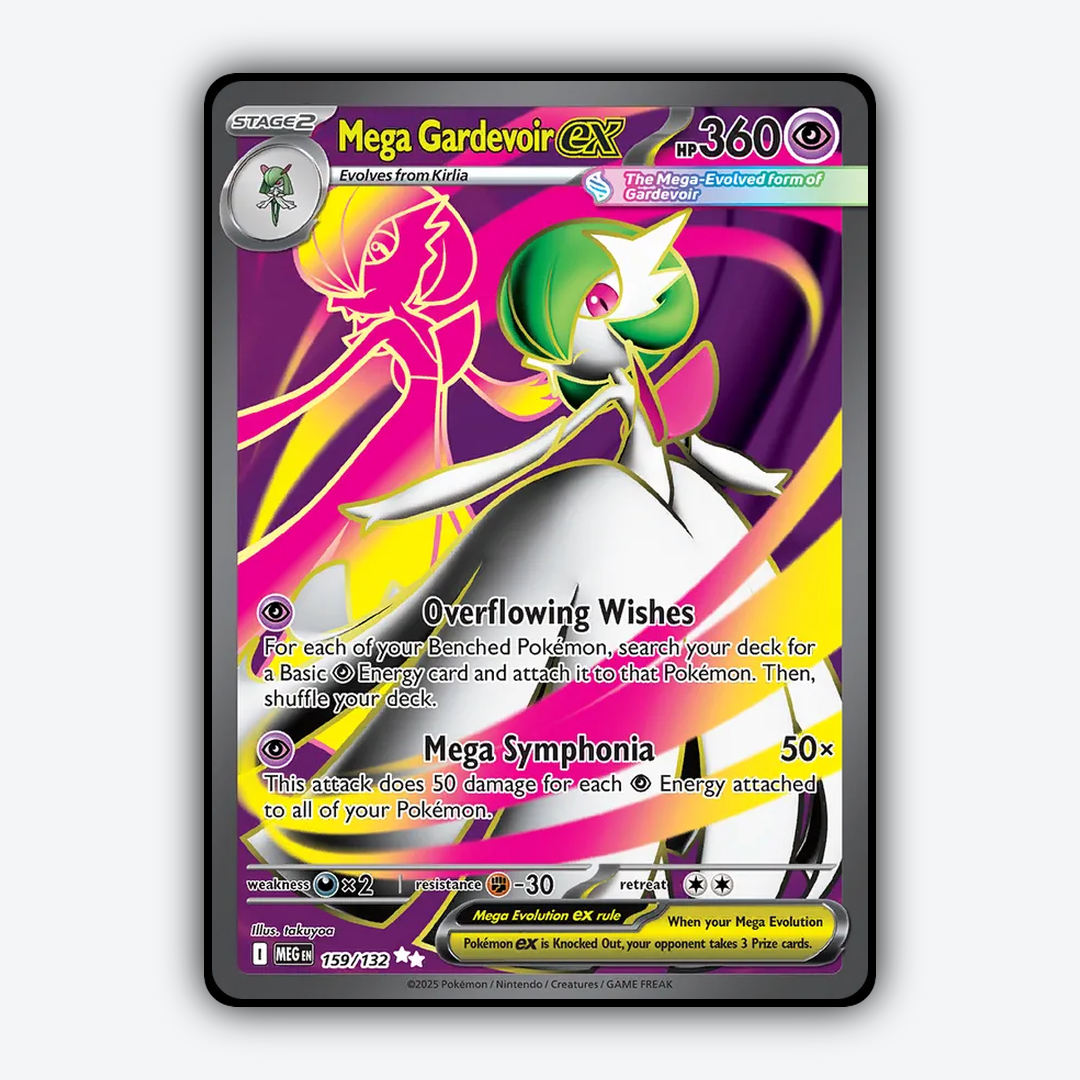 Mega Gardevoir ex #159 - Mega Evolution Set - Card Rug