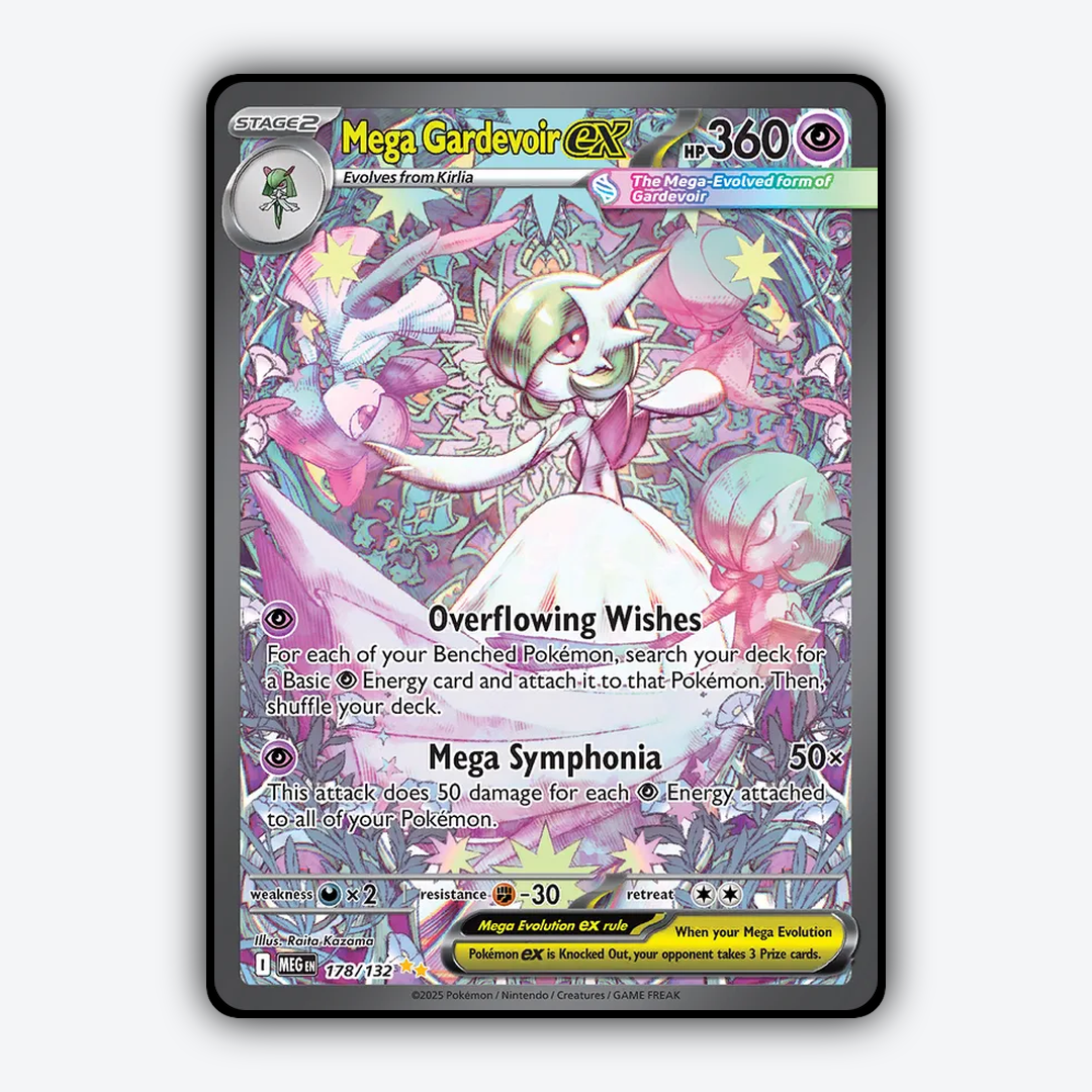 Mega Gardevoir ex #178 - Mega Evolution Set - Card Rug