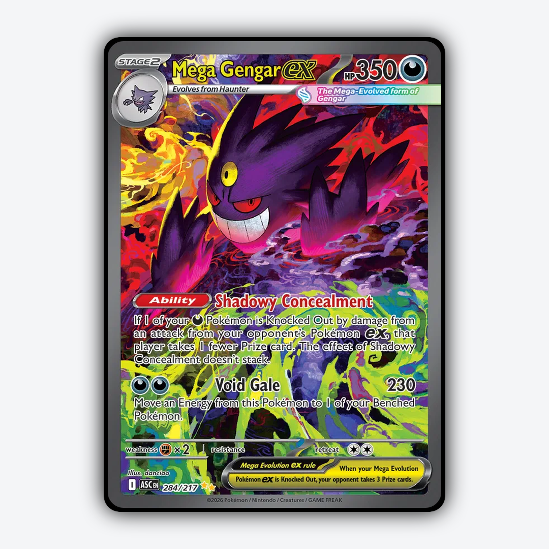 Mega Gengar ex 284/217 - Ascended Heroes Set - Card Rug