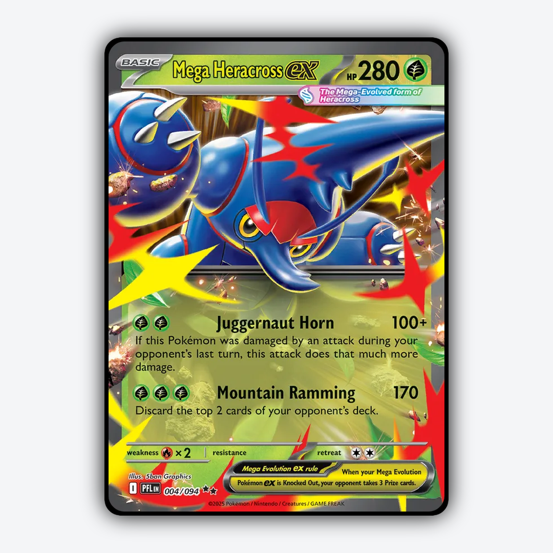 Mega Heracross ex 004/094 - Phantasmal Flames Set - Card Rug