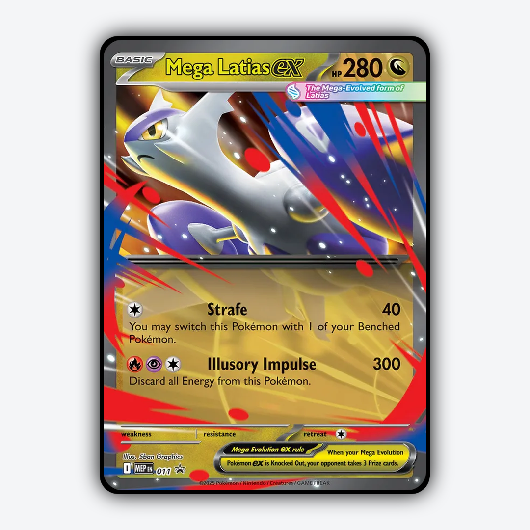 Mega Latias ex #11 - ME Black Star Promos Set - Card Rug