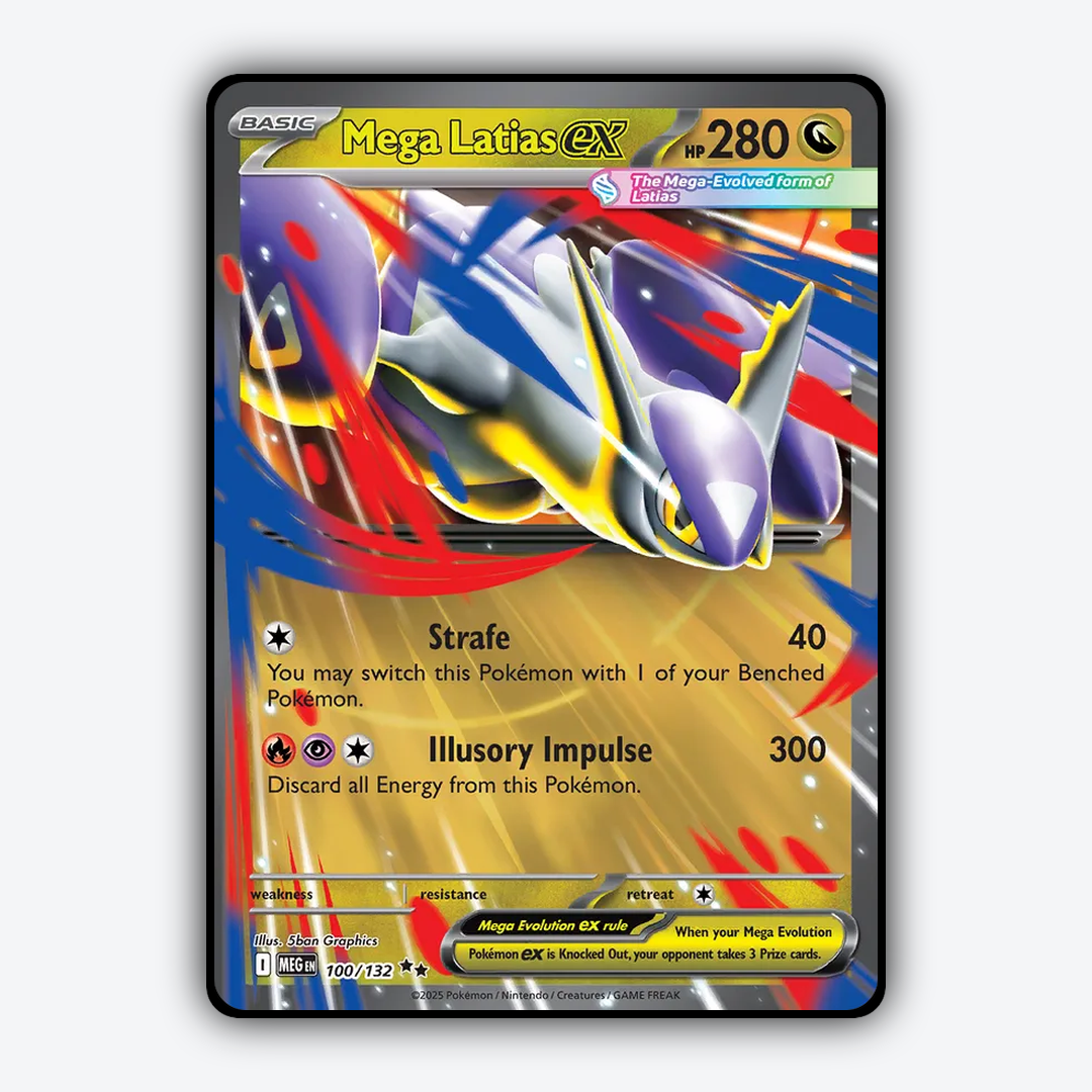 Mega Latias ex #100 - Mega Evolution Set - Card Rug