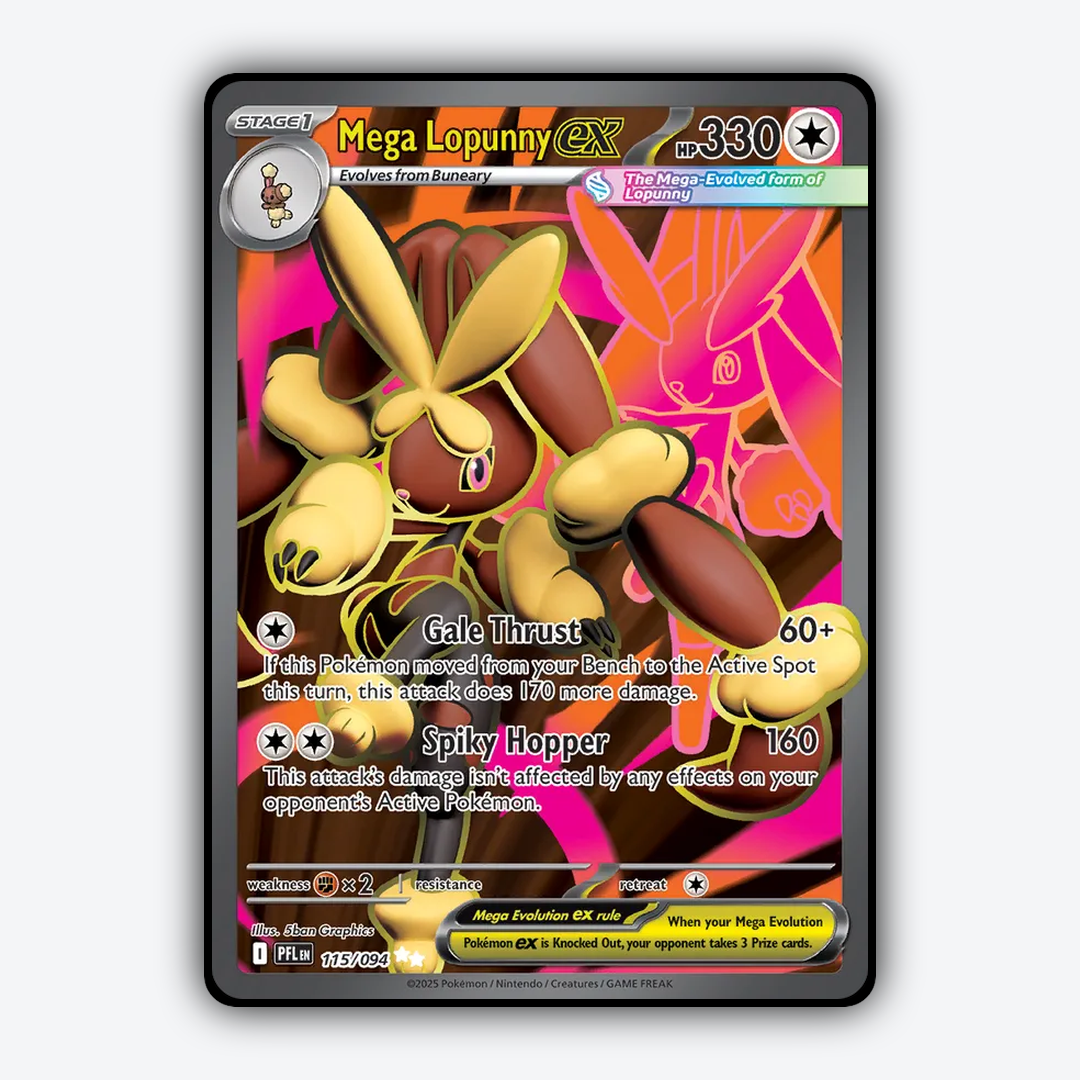 Mega Lopunny ex 115/094 - Phantasmal Flames Set - Card Rug