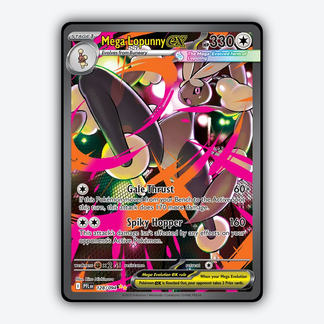 Mega Lopunny ex 128/094 - Phantasmal Flames Set - Card Rug