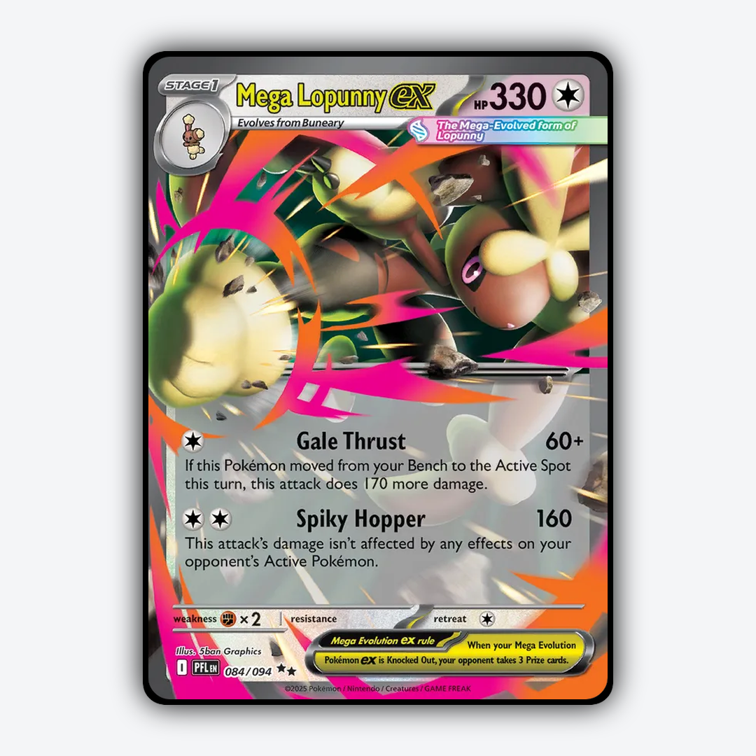 Mega Lopunny ex 084/094 - Phantasmal Flames Set - Card Rug