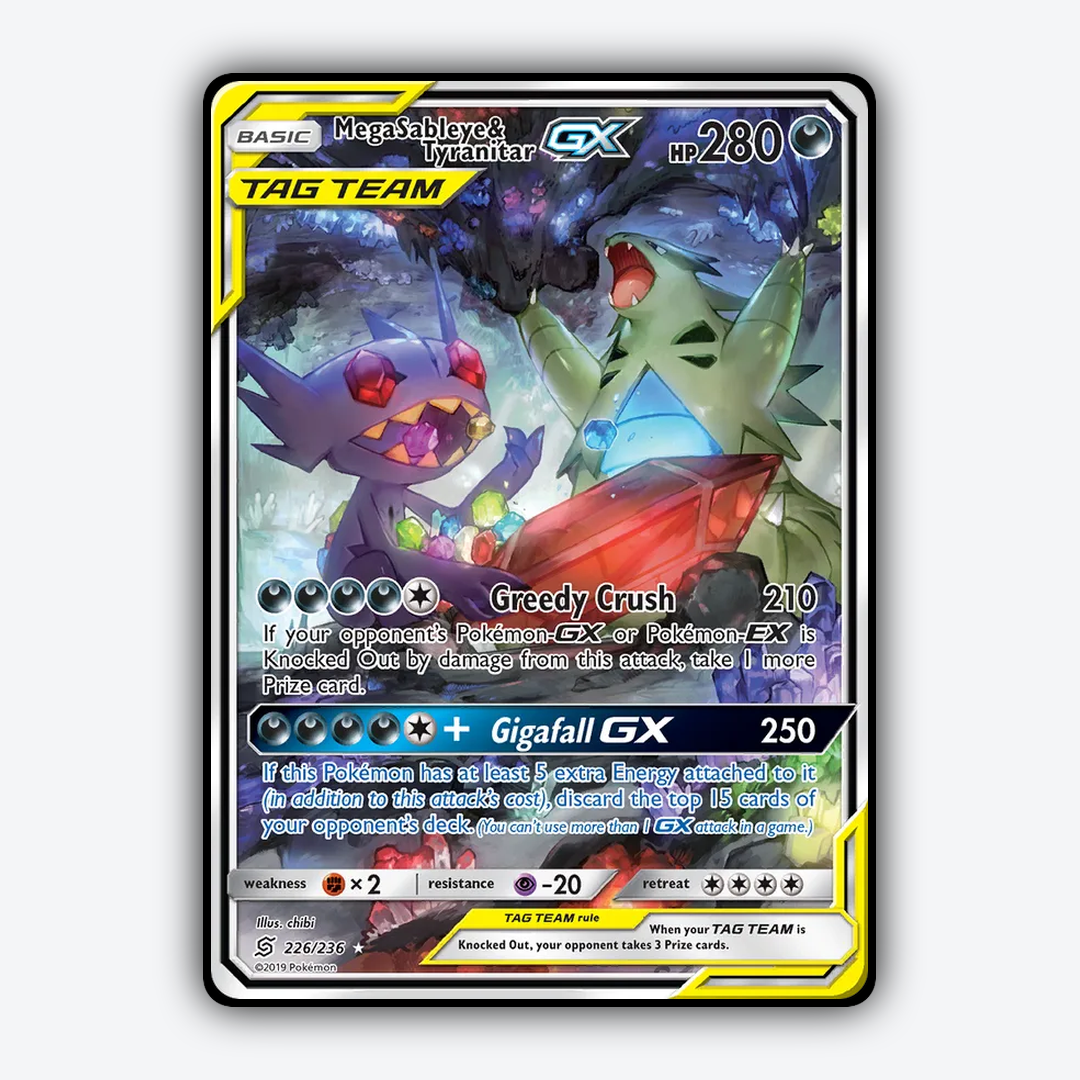 Mega Sableye & Tyranitar-GX 226/236 - Unified Minds Set - Card Rug