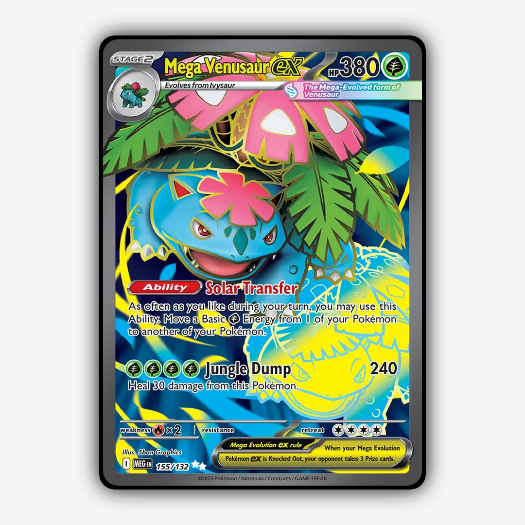 Mega Venusaur ex #155 - Mega Evolution Set - Card Rug